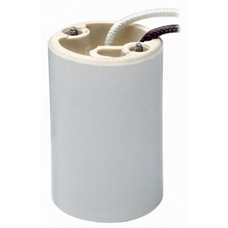 Product image for Lampholder mogul with wires 5kv pulse rated