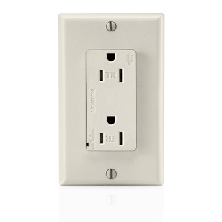 Product image for Receptacle duplex surge protective 15A 125V light-almond
