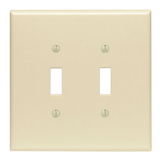 Product image for Wallplate oversized toggle switch 1G ivory