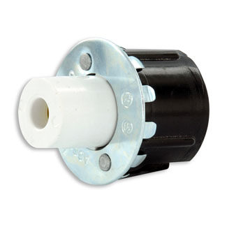 Product image for Lamp holder thrmplst plunger 1000V 660W white