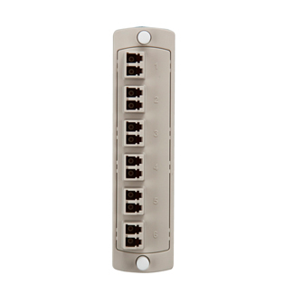 Product image for Adapter plate LC multimode 12-fiber 62.5..m beige