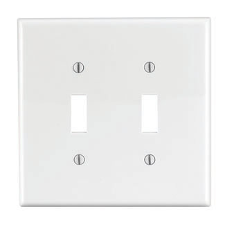 Product image for Wallplate midway toggle switch 2G white