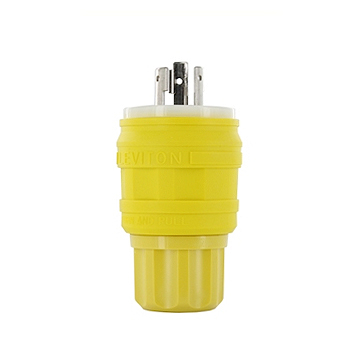 Product image for Plug locking 2P 3W 250V 30AMP yellow