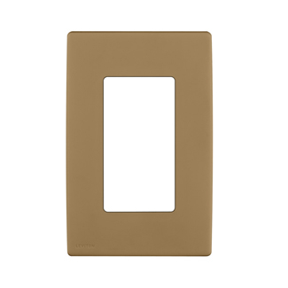 Product image for Wall plate snap-on polymer 1G warm caramel