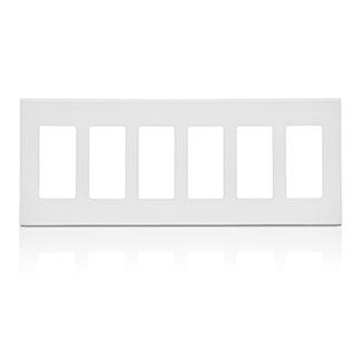 Product image for Wallplate screwless PC 3G snap-on white