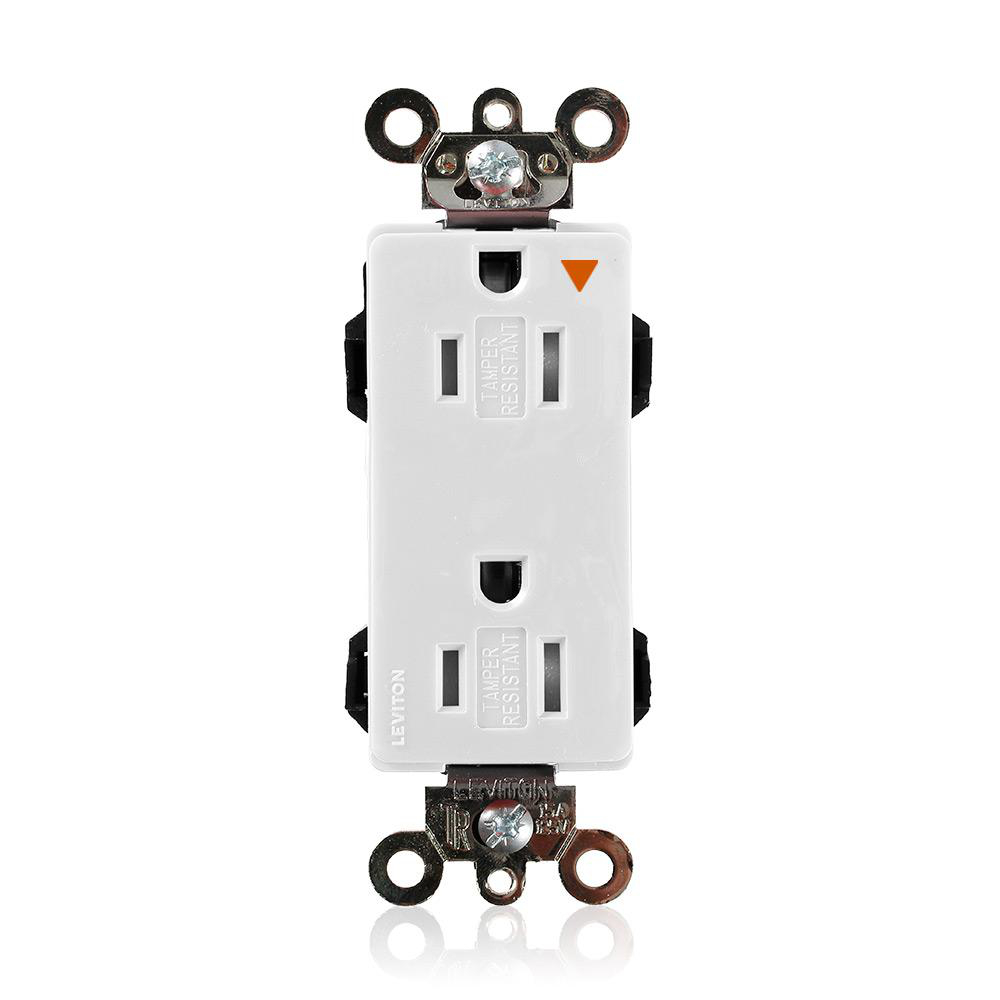 Product image for Lev-Lok Decora Plus Duplex Receptacle