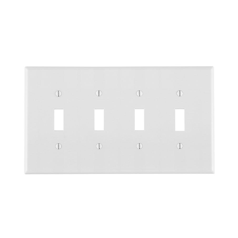 Product image for Wallplate midway toggle switch 4G white