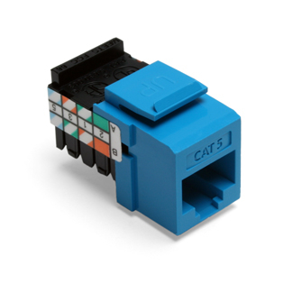 Product image for Connector QuickPort Cat5 blue