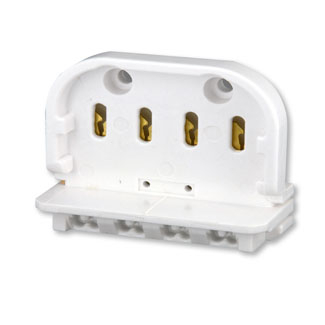 Product image for Holder lamp fluorescent slide-on 2G11 600V white