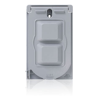 Product image for 1-Gang Weatherproof Cover, Gray