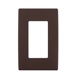 Product image for Wall plate snap-on polymer 1G walnut bark