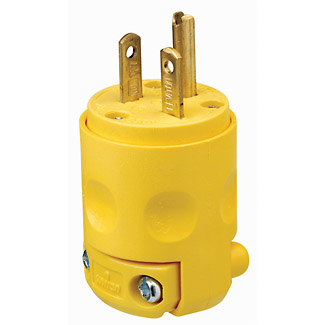 Product image for Plug NEMA 6-20P 2-pole 20a 250v 3-wire straight