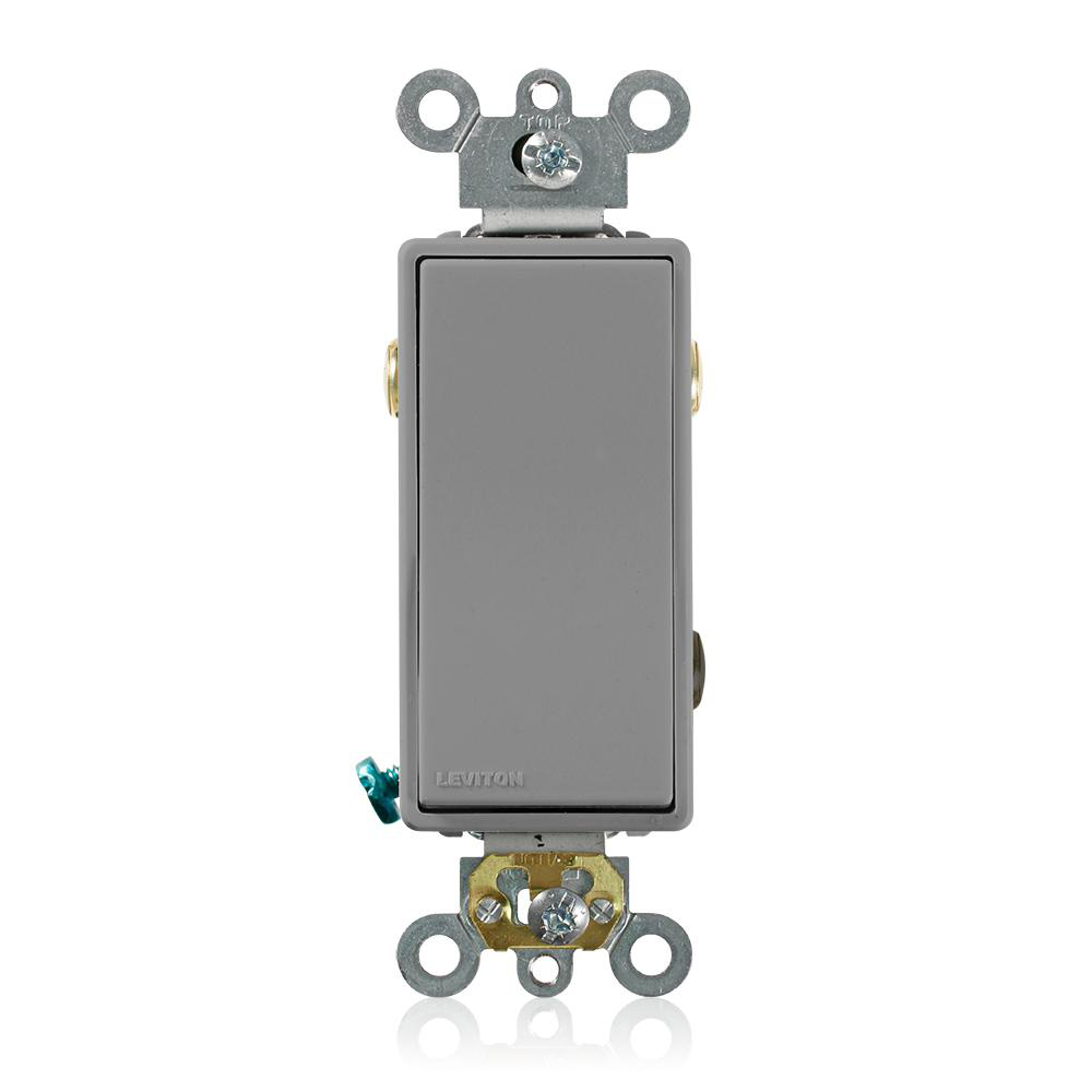 Product image for Switch rocker commercial AC quiet 3-way 120/277V 20AMP gray