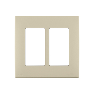 Product image for Wall plate snap-on polymer 2G whispering wheat