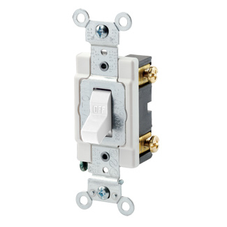 Product image for Switch toggle industrial 1-pole 24VAC/DC 3AMP white