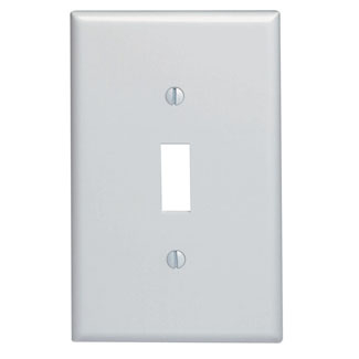 Product image for Cover plate midway toggle switch 1 gang white
