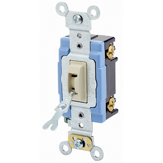 Product image for LEVITON 1201-2IL SWITCH 15A SP IVORY TL LOCKING 120V 277VAC SIDE BACK WIRED