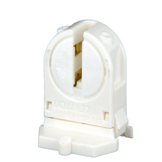Product image for Holder lamp fluorescent snap-in/slide-on G5 120W 600V white