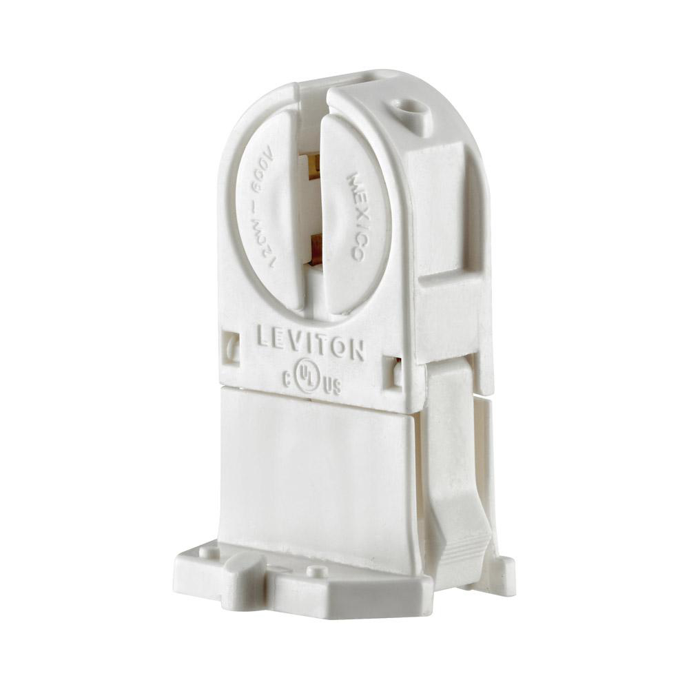 Product image for Holder lamp fluorescent snap-in/slide-on G5 120W 600V white