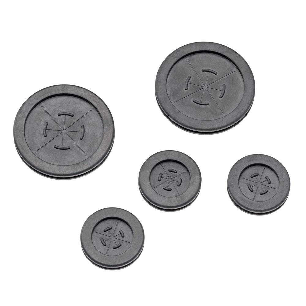 Product image for Grommet Accessory Pack for Structured Media Centers, includes (3) 1" and (2) 2"