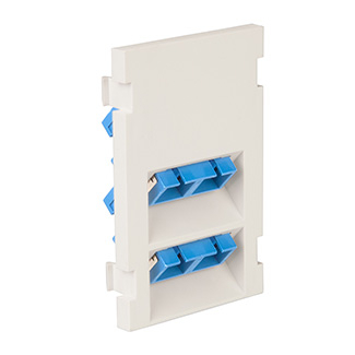 Product image for Module adapter MOS duplex SC angled 3-units high white