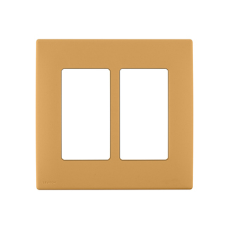 Product image for Wall plate snap-on polymer 2G toasted coconut