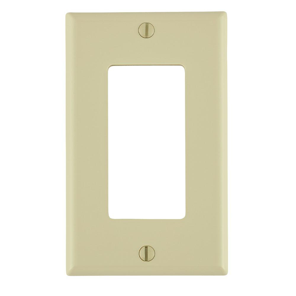 Product image for Cover plate decora 1 gang ivory