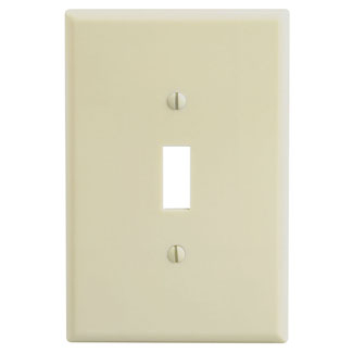 Product image for Wallplate toggle switch 1-gang oversized