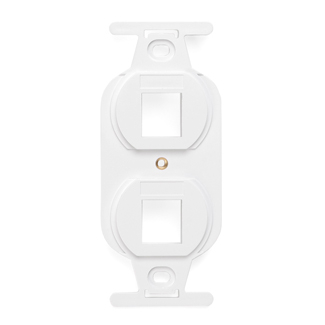 Product image for LEVITON 41087-2WP RECEPTACLE DUPLEX QUICKPORT FLUSH WHITE