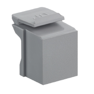 Product image for Insert blank module bnc grey quickport
