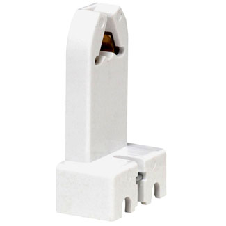 Product image for Lamp holder thrmplst pedestal 660V 660W wht