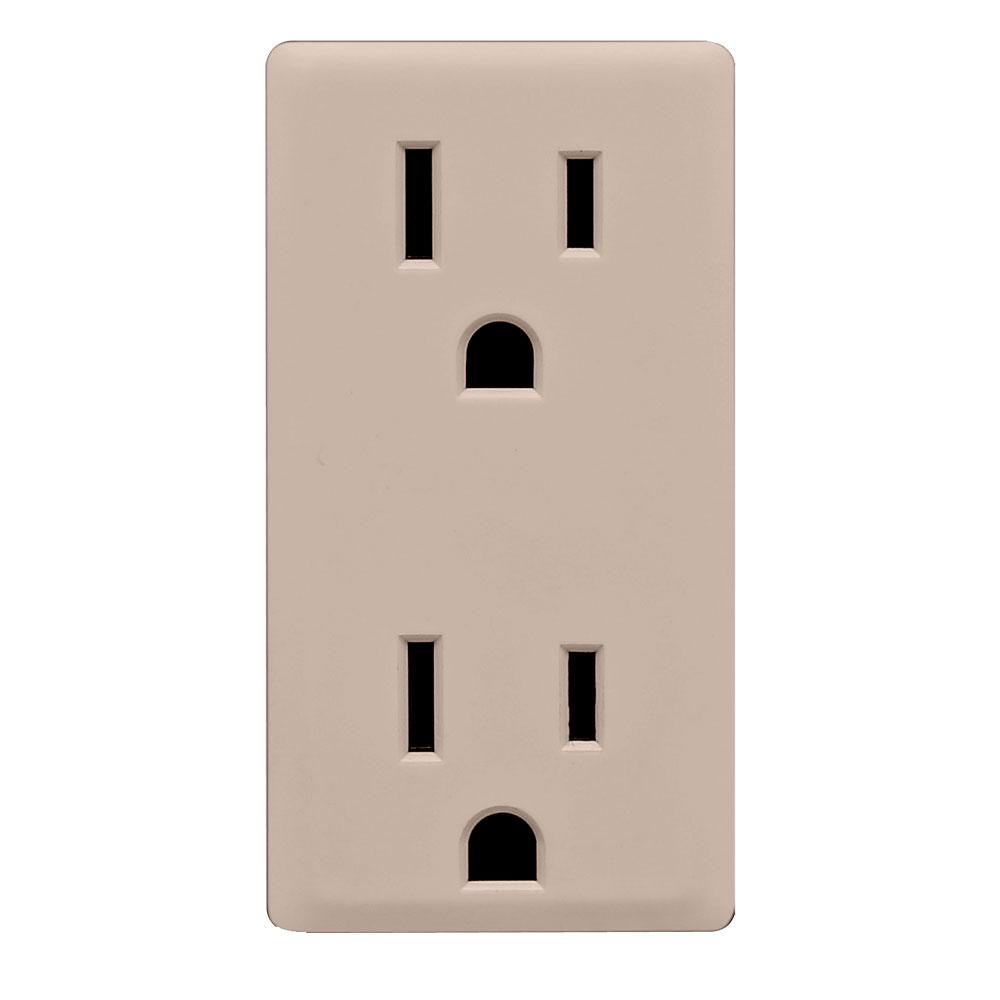 LEVITON RKR15-CA FACE KIT RETROFIT PB CAFE LATTE 15A REC COLOR CHANGE