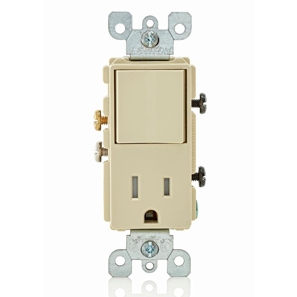 Product image for Combination device tamp res 1pole 120V 15A Ivo