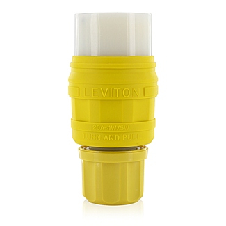 Product image for Connector locking 4P 5W 120/208V 20AMP yellow