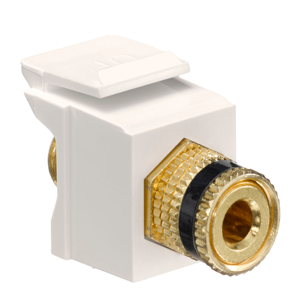 Product image for Connector binding post black Stripe quickport