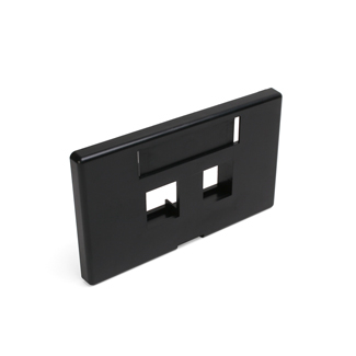 Product image for Faceplate modular furniture 2port blk