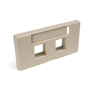 Product image for Faceplate modular furniture std depth 2port ivo