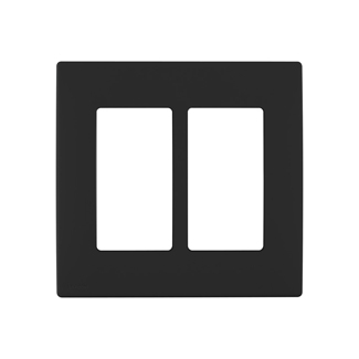 Product image for Wall plate snap-on polymer 2G onyx black