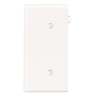 Product image for Cover end plate blank sectional 1 gang white