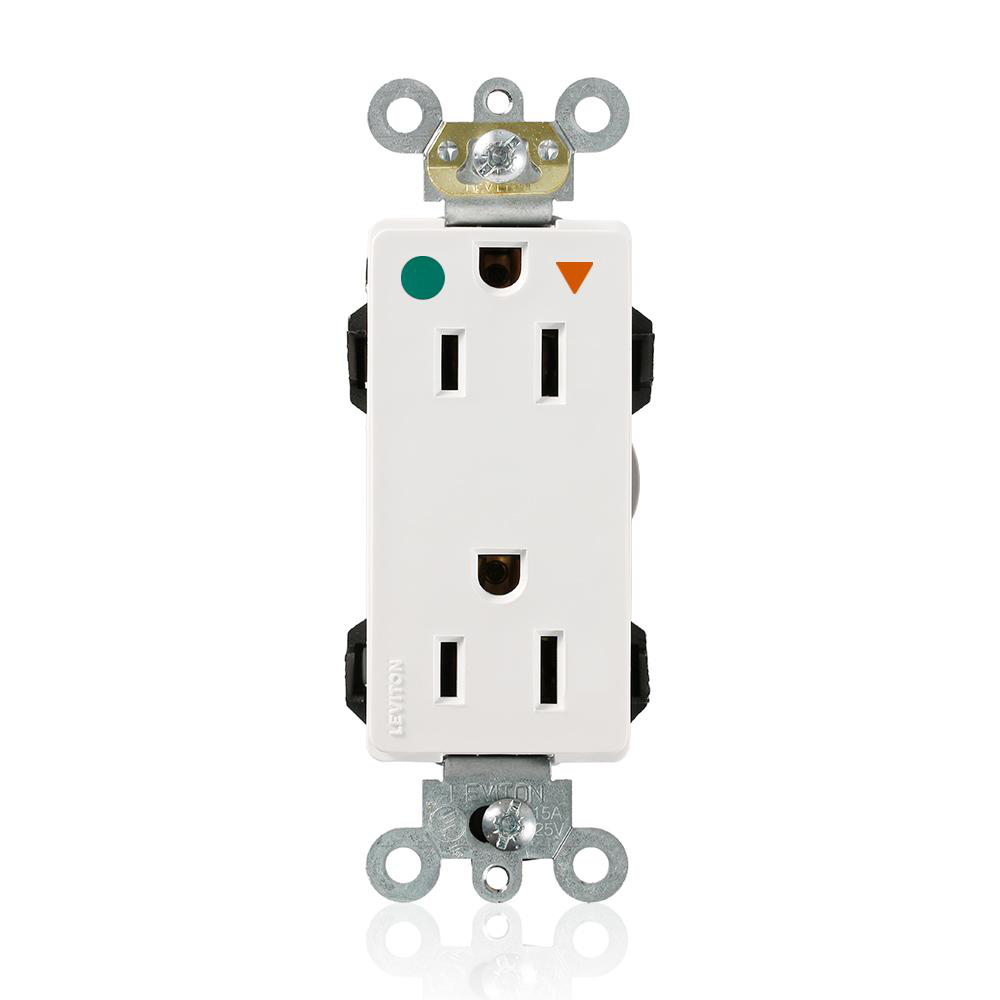 Product image for Receptacle duplex modular isolated-ground 15A 125V white
