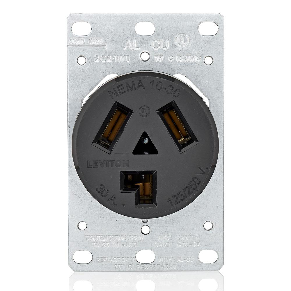Product image for 30A Flush Mount Outlet/Receptacle