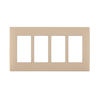Product image for Wall plate snap-on polymer 4G dapper tan