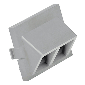 Product image for Insert adapter MOS 2Port 45.. grey quickport
