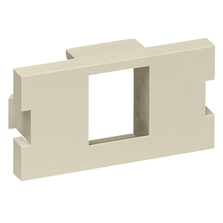 Product image for Module MOS adapter 1-port 1-unit high plastic ivory
