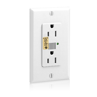 Product image for Receptacle duplex surge protective straight blade 15A 125V white
