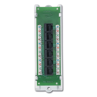 Product image for LEVITON 47605-C5B 6PORT CAT5 MODULE W/BRACKET