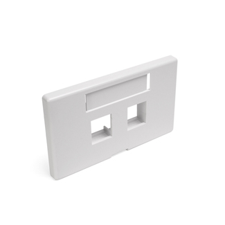Product image for Faceplate modular furniture 2port wht