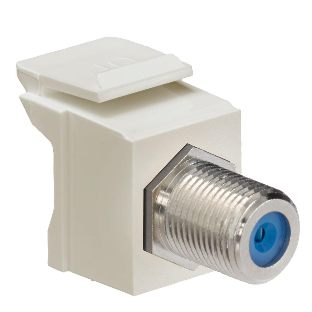 Product image for Adapter f-type fem 360.. nickel plated 75O Ivo