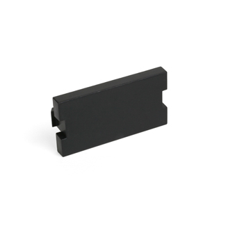 Product image for Insert blank module 1 unit high black