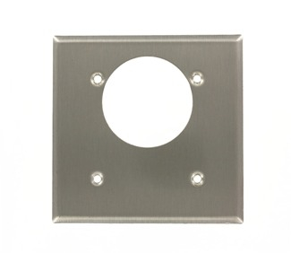 Product image for Wallplate standard 2-gang aluminium